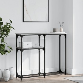 Sonoma gray engineered wood console table 90x22.5x75 cm by , Side tables - Ref: Foro24-834093, Price: 42,71 €, Discount: %