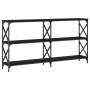 Mesa consola madera de ingeniería negra 200x28x80,5 cm de , Mesas auxiliares - Ref: Foro24-835429, Precio: 85,79 €, Descuento: %