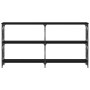 Mesa consola madera de ingeniería negra 200x28x80,5 cm de , Mesas auxiliares - Ref: Foro24-835429, Precio: 85,79 €, Descuento: %