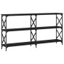 Mesa consola madera de ingeniería negra 200x28x80,5 cm de , Mesas auxiliares - Ref: Foro24-835429, Precio: 85,79 €, Descuento: %