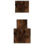 Wall shelves with bars 2 pcs smoked oak 80x16x14 cm by , Shelves and shelves - Ref: Foro24-835441, Price: 35,89 €, Discount: %