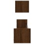 Wall shelves with bars 2 pcs oak brown 80x16x14 cm by , Shelves and shelves - Ref: Foro24-835443, Price: 35,37 €, Discount: %