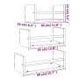 Wall shelves with bars 3 pcs oak brown engineered wood by , Shelves and shelves - Ref: Foro24-835448, Price: 27,29 €, Discoun...