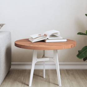 Round solid beech wood board Ø50x2.5 cm by , Table tops - Ref: Foro24-355936, Price: 44,66 €, Discount: %