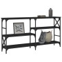 Mesa consola madera de ingeniería negra 150x29x76,5 cm de , Mesas auxiliares - Ref: Foro24-835469, Precio: 72,41 €, Descuento: %