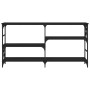 Mesa consola madera de ingeniería negra 150x29x76,5 cm de , Mesas auxiliares - Ref: Foro24-835469, Precio: 72,41 €, Descuento: %