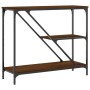 Oak brown engineered wood console table 88.5x30x75 cm by , Side tables - Ref: Foro24-835483, Price: 47,47 €, Discount: %