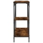 Smoked oak engineered wood console table 88.5x30x75 cm by , Side tables - Ref: Foro24-835481, Price: 43,51 €, Discount: %