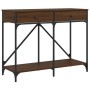 Mesa consola madera de ingeniería marrón roble 100x39x78,5 cm de , Mesas auxiliares - Ref: Foro24-835488, Precio: 63,07 €, De...