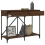 Mesa consola madera de ingeniería marrón roble 100x39x78,5 cm de , Mesas auxiliares - Ref: Foro24-835488, Precio: 63,07 €, De...