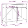 Konsolentisch aus eichenbraunem Holzwerkstoff, 100 x 39 x 78,5 cm von , Seitentische - Ref: Foro24-835488, Preis: 63,07 €, Ra...