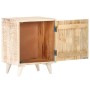 Mesita de noche tallada de madera maciza de acacia 40x30x50 cm de vidaXL, Mesitas de noche - Ref: Foro24-320231, Precio: 98,9...