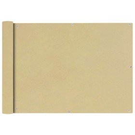 Toldo para balcón tela oxford 75x600 cm beige de vidaXL, Sombrillas - Ref: Foro24-42333, Precio: 26,52 €, Descuento: %