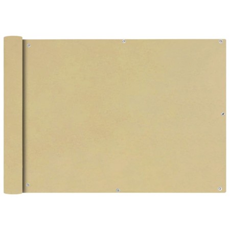 Toldo para balcón tela oxford 75x600 cm beige de vidaXL, Sombrillas - Ref: Foro24-42333, Precio: 26,52 €, Descuento: %