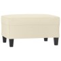 Cream synthetic leather footstool 70x55x41 cm by , Ottomans - Ref: Foro24-349356, Price: 69,48 €, Discount: %