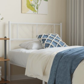 Cabecero de metal blanco 80 cm de , Cabeceros y pies de cama - Ref: Foro24-372255, Precio: 20,73 €, Descuento: %