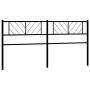 Cabecero de metal negro 200 cm de , Cabeceros y pies de cama - Ref: Foro24-372217, Precio: 34,38 €, Descuento: %