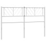 Cabecero de metal blanco 150 cm de , Cabeceros y pies de cama - Ref: Foro24-372262, Precio: 30,60 €, Descuento: %