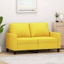 2-Sitzer-Sofa aus hellgelbem Stoff, 120 cm von , Sofas - Ref: Foro24-359160, Preis: 214,02 €, Rabatt: %