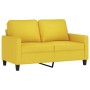 Sofá de 2 plazas de tela amarillo claro 120 cm de , Sofás - Ref: Foro24-359160, Precio: 214,99 €, Descuento: %