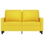 2-Sitzer-Sofa aus hellgelbem Stoff, 120 cm von , Sofas - Ref: Foro24-359160, Preis: 214,02 €, Rabatt: %