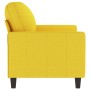 Sofá de 2 plazas de tela amarillo claro 120 cm de , Sofás - Ref: Foro24-359160, Precio: 214,99 €, Descuento: %