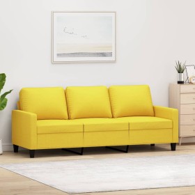 3-Sitzer-Sofa aus hellgelbem Stoff, 180 cm von , Sofas - Ref: Foro24-359176, Preis: 276,10 €, Rabatt: %