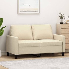 2-seater cream fabric sofa 120 cm by , Sofas - Ref: Foro24-359157, Price: 227,79 €, Discount: %