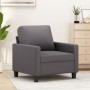 Sillón cuero sintético gris 60 cm de , Sofás - Ref: Foro24-359129, Precio: 154,02 €, Descuento: %