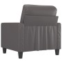 Sillón cuero sintético gris 60 cm de , Sofás - Ref: Foro24-359129, Precio: 154,02 €, Descuento: %