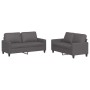 Gray synthetic leather 2-piece sofa set with cushions by , Sofas - Ref: Foro24-3201410, Price: 440,82 €, Discount: %