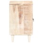 Mesita de noche tallada de madera maciza de acacia 40x30x50 cm de vidaXL, Mesitas de noche - Ref: Foro24-320231, Precio: 98,9...