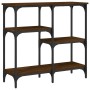 Oak brown engineered wood console table 80x29x75 cm by , Side tables - Ref: Foro24-834079, Price: 51,33 €, Discount: %