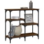 Oak brown engineered wood console table 80x29x75 cm by , Side tables - Ref: Foro24-834079, Price: 51,33 €, Discount: %