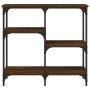 Oak brown engineered wood console table 80x29x75 cm by , Side tables - Ref: Foro24-834079, Price: 51,33 €, Discount: %