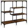 Mesa consola madera de ingeniería roble ahumado 103x32x95 cm de , Mesas auxiliares - Ref: Foro24-833952, Precio: 69,62 €, Des...