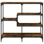 Smoked oak engineered wood console table 103x32x95 cm by , Side tables - Ref: Foro24-833952, Price: 68,79 €, Discount: %