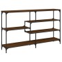 Mesa consola madera de ingeniería marrón roble 160x32x95 cm de , Mesas auxiliares - Ref: Foro24-833959, Precio: 89,15 €, Desc...