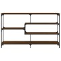 Mesa consola madera de ingeniería marrón roble 160x32x95 cm de , Mesas auxiliares - Ref: Foro24-833959, Precio: 89,15 €, Desc...