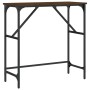 Oak brown engineered wood console table 75x32x75 cm by , Side tables - Ref: Foro24-834064, Price: 36,37 €, Discount: %