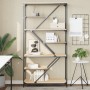 Sonoma oak steel engineered wood shelving 91x36x176 cm by , Bookcases and shelves - Ref: Foro24-835415, Price: 91,57 €, Disco...