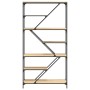 Sonoma oak steel engineered wood shelving 91x36x176 cm by , Bookcases and shelves - Ref: Foro24-835415, Price: 91,57 €, Disco...