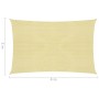 Rechteckige HDPE-Segelmarkise 2x4m beige von vidaXL, Sonnenschirme - Ref: Foro24-42283, Preis: 29,99 €, Rabatt: %