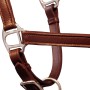 Ronzal/Cabestro de Cuero Marrón Ajustable Para Caballo Percherón de , Cabestros para caballos - Ref: Foro24-90887, Precio: 31...