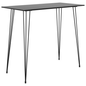 Black kitchen high table 120x60x105 cm by , Kitchen and dining tables - Ref: Foro24-248143, Price: 161,99 €, Discount: %