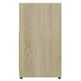 Badezimmerschrank aus Sperrholz in Weiß und Eiche, 60 x 33 x 61 cm von , Badezimmermöbel - Ref: Foro24-802575, Preis: 43,20 €...