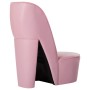 Pink synthetic leather high-heeled shoe-shaped armchair by , Armchairs - Ref: Foro24-248648, Price: 176,44 €, Discount: %