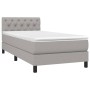 Cama box spring colchón y luces LED tela gris claro 80x200 cm de , Camas y somieres - Ref: Foro24-3133349, Precio: 287,15 €, ...