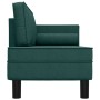 Sofá diván con cojines y almohada tela verde oscuro de , Divanes - Ref: Foro24-355021, Precio: 167,99 €, Descuento: %