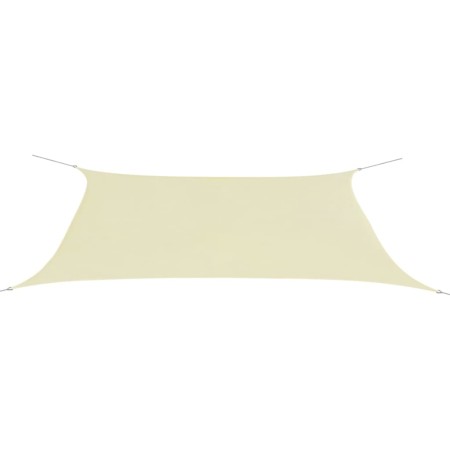 Toldo de vela rectangular tela Oxford color crema 4x6 m de vidaXL, Sombrillas - Ref: Foro24-42299, Precio: 72,99 €, Descuento: %